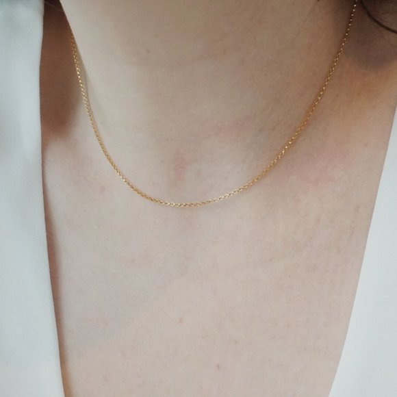 Gold Filled Rolo Chain Necklace - Picture 1 of 4
